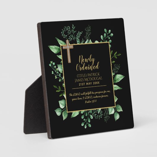 DEACON neu Ordinierte Verse-Geschenkidee Fotoplatte (Vorderseite)