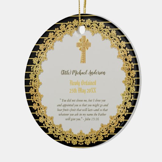 DEACON neu Ordinierte Verse-Geschenkidee Keramik Ornament (Links)