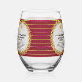 DEACON neu Ordinierte Verse-Geschenkidee Weinglas Ohne Stiel (Rechts)