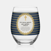 DEACON neu Ordinierte Verse-Geschenkidee Weinglas Ohne Stiel (Links)