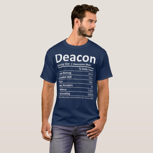 DEACON Nutrition Funny Birthday Personalisiert T-Shirt (Vorne ganz)