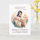 Deacon Ordination Jubiläum Jesus Good Shepherd Karte (Gelbe Blume)