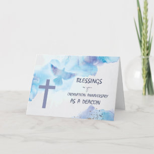 Deacon Ordination Jubiläumsgesegnung Lila Karte