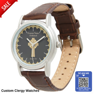Deacon Ordised Ordination Gift Gedenk Armbanduhr