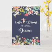 Deacon Ostersegnung Risen Christi Blume Karte (Gelbe Blume)