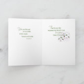 Deaconess Danke Dogwood Blossom Karte (Innenseite)