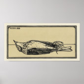 Dead Bird von Julie de Graag Art Nouveau Poster (Vorne)