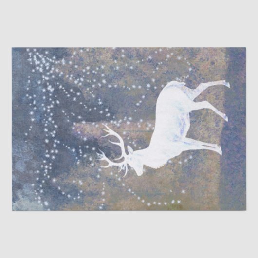 Dead Buck Snowflake Decoupage Seidenpapier (Vorderseite)