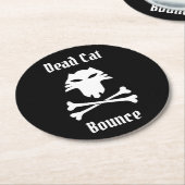 Dead Cat Bounce Runder Pappuntersetzer (Angewinkelt)