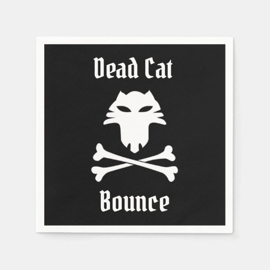 Dead Cat Bounce Serviette (Vorderseite)