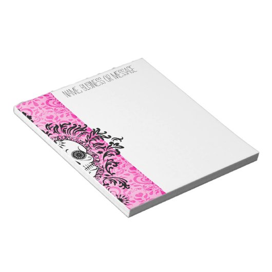 Dead Damask - Benutzerdefinierter Skull-Notepad fü Notizblock (angewinkelt)
