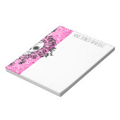 Dead Damask - Benutzerdefinierter Skull-Notepad fü Notizblock (Rotiert)
