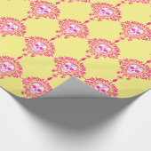 Dead Damask - Chic Sugar Skulls Wrapping Paper Geschenkpapier (Ecke)
