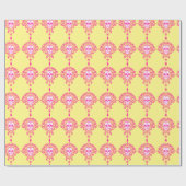 Dead Damask - Chic Sugar Skulls Wrapping Paper Geschenkpapier (Flach)