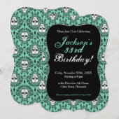 Dead Damask - Spezielle Einladungen für den Zucker (Vorne/Hinten)