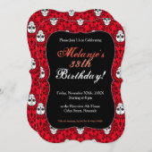 Dead Damask - Spezielle Einladungen für den Zucker (Vorne/Hinten)