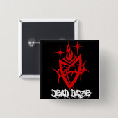 Dead Daze Tribal Heart Button (Vorne & Hinten)
