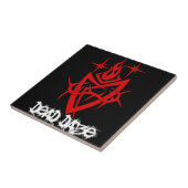 Dead Daze Tribal Heart Fliese (Seite)