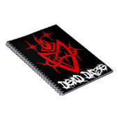 Dead Daze Tribal Heart Notizblock (Rechte Seite)