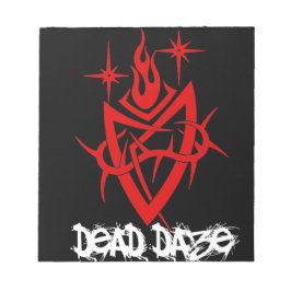 Dead Daze Tribal Heart Notizblock