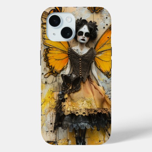 Dead Fairy Vintag Decoupage Case-Mate iPhone Hülle (Rückseite)