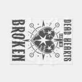 Dead Hearts Can't Be Broken. Goth, Emo Scene, Dark Fleecedecke (Vorderseite (Horizontal))