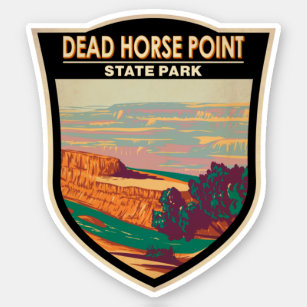 Dead Horse Point Staat Park Utah Vintag Aufkleber