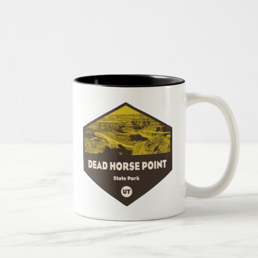 Dead Horse Point Staat Park Utah Zweifarbige Tasse (Rechts)