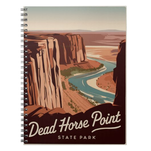 Dead Horse Point Staat Park Vintag Notizblock (Vorderseite)