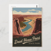 Dead Horse Point Staat Park Vintag Postkarte (Vorne/Hinten)