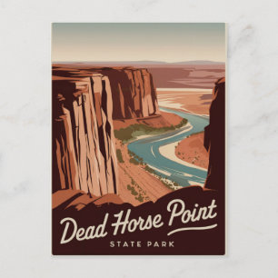 Dead Horse Point State Park Vintage Postkarte