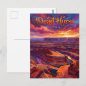 Dead Horse Point Utah Postkarte (Vorne/Hinten)