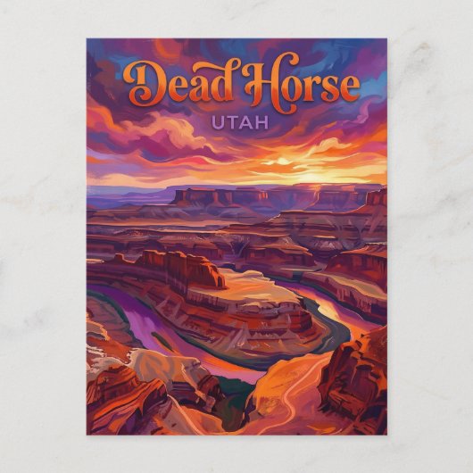 Dead Horse Point Utah Postkarte (Vorderseite)