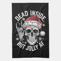 Dead Inside Aber Jolly AF Weihnachtsgeschenk Skele