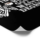 Dead Inside But I Got Master Degree Survivor Gradu Poster (Ecke)