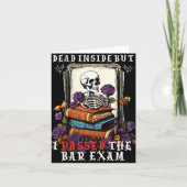 Dead Inside But I Ped The Bar Exam Funny New Lawye Karte (Vorderseite)