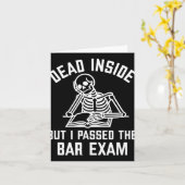 Dead Inside But I Ped The Bar Exam New Lawyer Karte (Gelbe Blume)