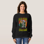 Dead inside but it´s Christmas Xmas Skeletton Xmas Sweatshirt (Vorne ganz)