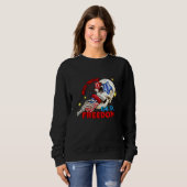 Dead Inside but it s freedom American Skull Indepe Sweatshirt (Vorne ganz)