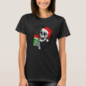 Dead Inside But Jolly Skeleton Coffee Drinking Chr T-Shirt (Vorderseite)