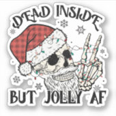 Dead Inside Christmas Sticker (Vorderseite)