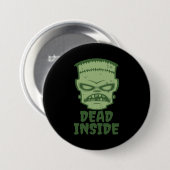 Dead Inside Frankenstein Monster Button (Vorne & Hinten)