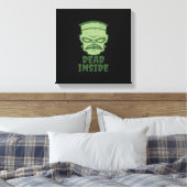 Dead Inside Frankenstein Monster Leinwanddruck (Insitu (Schlafzimmer))