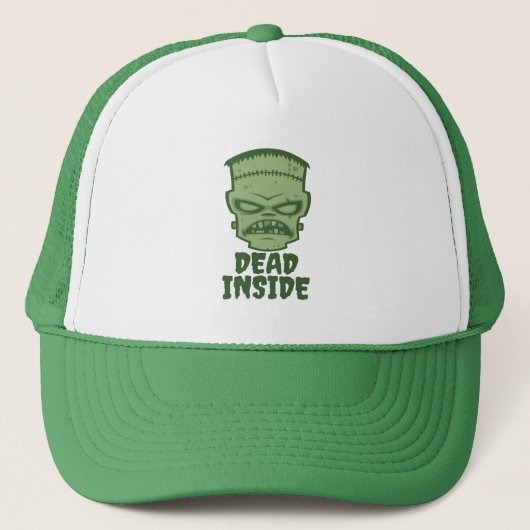 Dead Inside Frankenstein Monster Truckerkappe (Vorderseite)