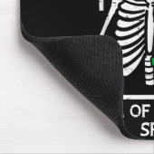 Dead Inside Full Christmas Srit Skeleton Xmas Wome Mousepad (Ecke)