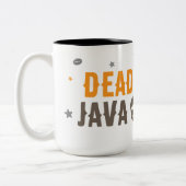 Dead Inside Java Außenbereich - Minimalistischer K Zweifarbige Tasse (Links)
