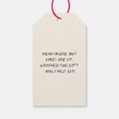 Dead Inside Jolly AF Funny Christmas Geschenkanhänger (Rückseite)