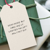 Dead Inside Jolly AF Funny Christmas Geschenkanhänger