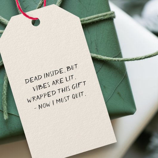 Dead Inside Jolly AF Funny Christmas Geschenkanhänger