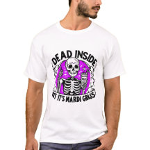 "Dead Inside" Mardi Gras - Karneval Skelett